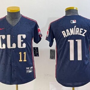 Youth Jos? Ram?rez #11 Cleveland Guardians 2024 City Connect Limited Jersey - Navy