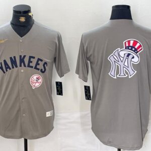 Men's New York Yankees Home Replica Jersey - Gray Christmas Gift