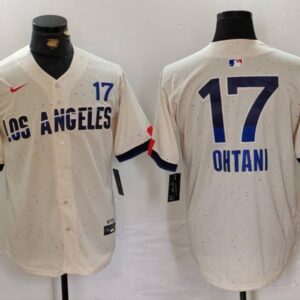 Men's Shohei Ohtani #17 Los Angeles Dodgers 2024 City Connect Limited Player Jersey - Cream