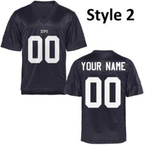Custom Akron Zips Jersey Name and Number NCAA College Football Style 2
