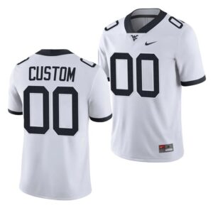Custom West Virginia Jersey Name and Number College Football 2023 Game White