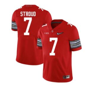 Ohio State Buckeyes #7 CJ Stroud Limited Red Alumni Football Jersey