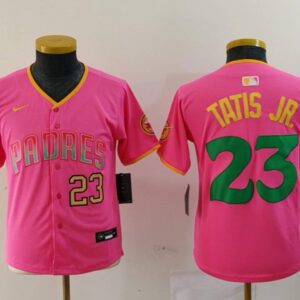 Youth Fernando Tatis Jr. #23 San Diego Padres Limited Player Jersey - Pink Christmas Gift