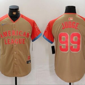 Men's Aaron Judge #99 American League 2024 MLB All-Star Game Limited Player Jersey - Cream
