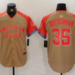 Men's Adley Rutschman #35 American League 2024 All-Star Game Limited Player Jersey - Cream