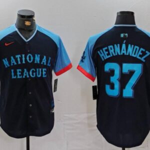 Men's Teoscar Hernandez #37 National League 2024 All-Star Game Limited Player Jersey - Navy