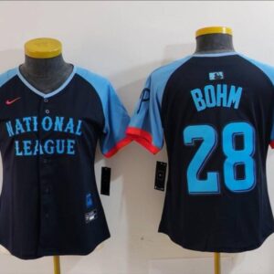 Women's Alec Bohm #28 National League 2024 All-Star Game Limited Player Jersey - Navy