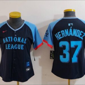 Women's Teoscar Hernandez #37 National League 2024 All-Star Game Limited Player Jersey - Navy