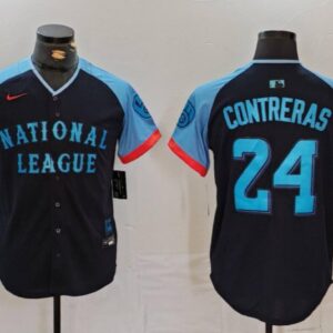 Men's William Contreras #24 National League 2024 All-Star Game Limited Player Jersey - Navy