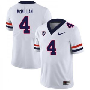 Tetairoa McMillan Jersey White #4 Arizona Wildcats College Football Stitched