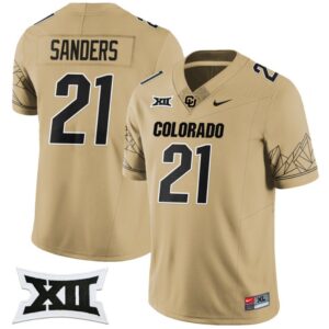 Shilo Sanders Jersey #21 Colorado Buffaloes 2024 Vapor Limited NCAA Football Gold