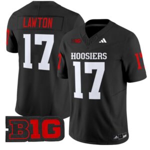 Ty Son Lawton Jersey #17 Indiana Hoosiers Vapor Limited Football Black
