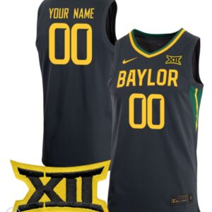 Custom Baylor Bears Jersey College Basketball Game Stiched Black
