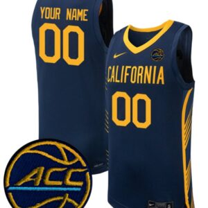 Custom California Golden Bears Jersey Basketball Game Stiched Navy