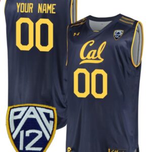 Custom California Golden Bears Jersey Basketball Performance Stiched Navy