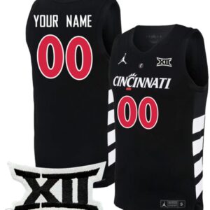 Custom Cincinnati Bearcats Jersey College Basketball Game Stiched Black