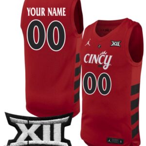 Custom Cincinnati Bearcats Jersey Basketball Game Stiched Red