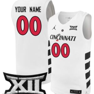 Custom Cincinnati Bearcats Jersey College Basketball Game Stiched White