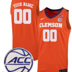 Custom Clemson Tigers Jersey College Basketball Game Stiched Orange