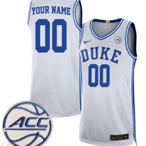 Custom Duke Blue Devils Jersey College Basketball Game Stiched Limited White