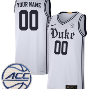 Custom Duke Blue Devils Jersey College Basketball Game Stiched White
