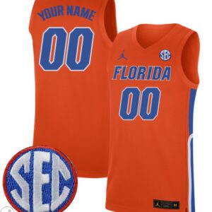 Custom Florida Gators Jersey College Basketball Stiched Orange