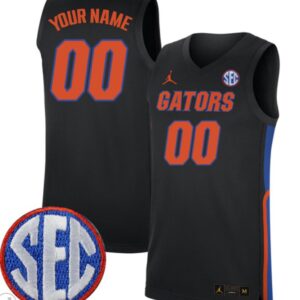 Custom Florida Gators Jersey College Basketball Stiched Black