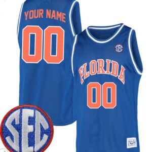 Custom Florida Gators Jersey College Basketball Stiched Retro Alumni Royal