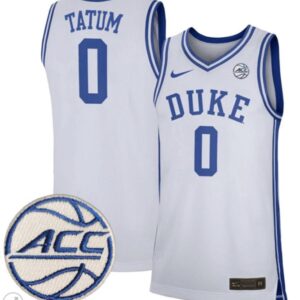 Jayson Tatum Jersey #0 Duke Blue Devils College Basketball Stiched White