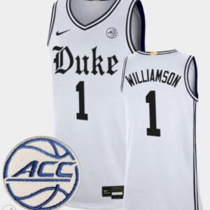 Zion Williamson Jersey #1 Duke Blue Devils Basketball Stiched Limited White