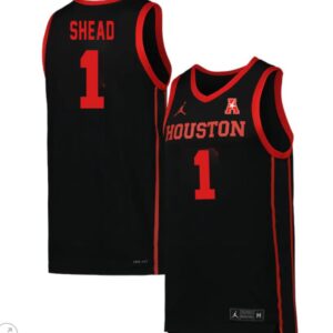 Jamal Shead Jersey #1 Houston Cougars College Basketball Stiched Black
