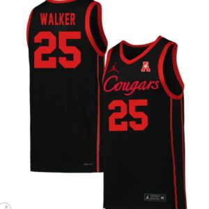Jarace Walker Jersey #25 Houston Cougars College Basketball Stiched Black