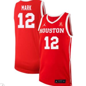 Tramon Mark Jersey #2 Houston Cougars College Basketball Stiched Red