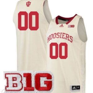 Custom Indiana Hoosiers Jersey College Basketball Stiched Game Cream