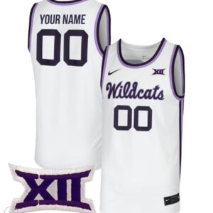 Custom Kansas State Wildcats Jersey Ncaa College Basketball Stiched White