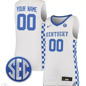 Custom Kentucky Wildcats Jersey College Basketball Stiched White