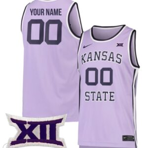 Custom Kansas State Wildcats Jersey NCAA College Basketball Stiched Purple