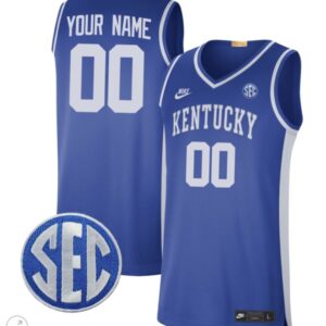 Custom Kentucky Wildcats Jersey College Basketball Stiched Limited Retro Royal