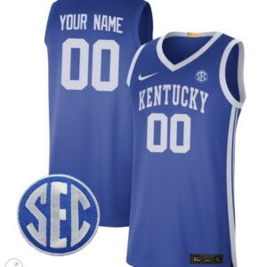 Custom Kentucky Wildcats Jersey College Basketball Stiched Limited Royal