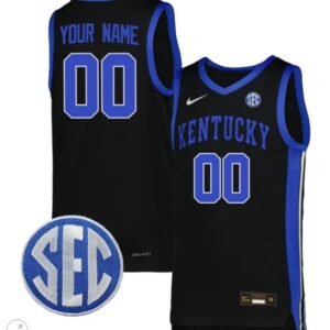 Custom Kentucky Wildcats Jersey College Basketball Stiched Black