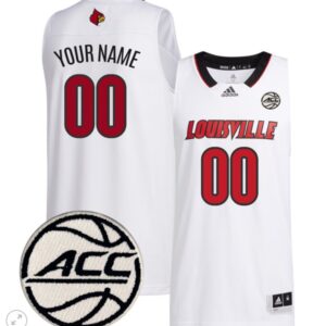 Custom Louisville Cardinals Jersey College Basketball Stiched Game White