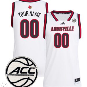 Custom Louisville Cardinals Jersey College Basketball Stiched Retro White