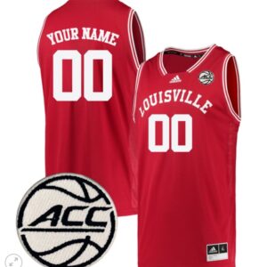 Custom Louisville Cardinals Jersey College Basketball Stiched Retro Red