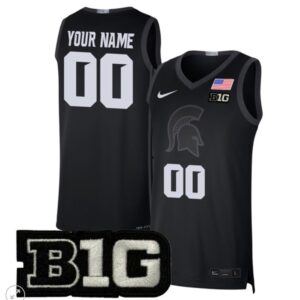 Custom Michigan State Spartans Jersey College Basketball Stiched Limited Black