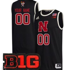 Custom Nebraska Cornhuskers Jersey College Basketball Stiched Black