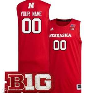 Custom Nebraska Cornhuskers Jersey College Basketball Stiched Scarlet