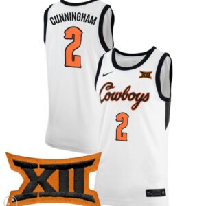 Case Kunninghams Jersey #2 Oklahoma State Cowboys Basketball Stiched White