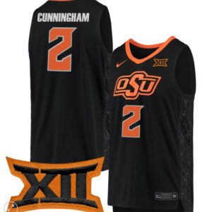 Case Kunninghams Jersey #2 Oklahoma State Cowboys Basketball Stiched Black