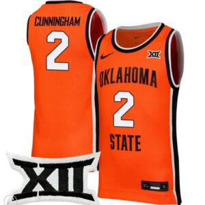 Case Kunninghams Jersey #2 Oklahoma State Cowboys Basketball Stiched Game Orange