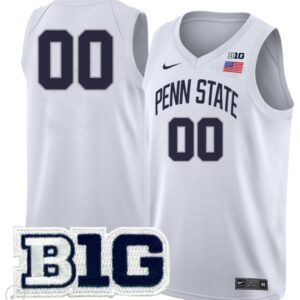 Custom Penn State Nittany Lions Jersey College Basketball Stiched White